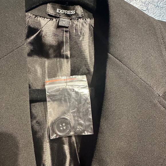 NWOT Express Black Blazer Size 6 Professional Office Layering Capsule Wardrobe - Picture 7 of 7